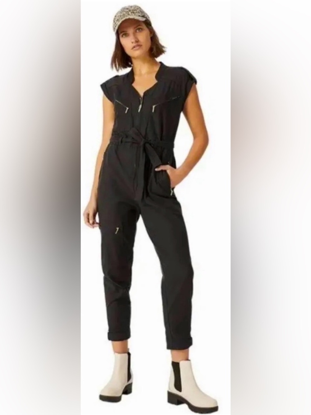 Anthropologie Halsey Utility Jumpsuit